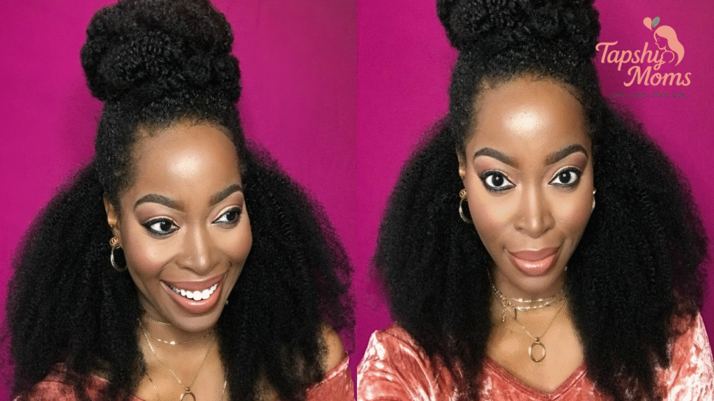 Half-Up, Half-Down with Twists