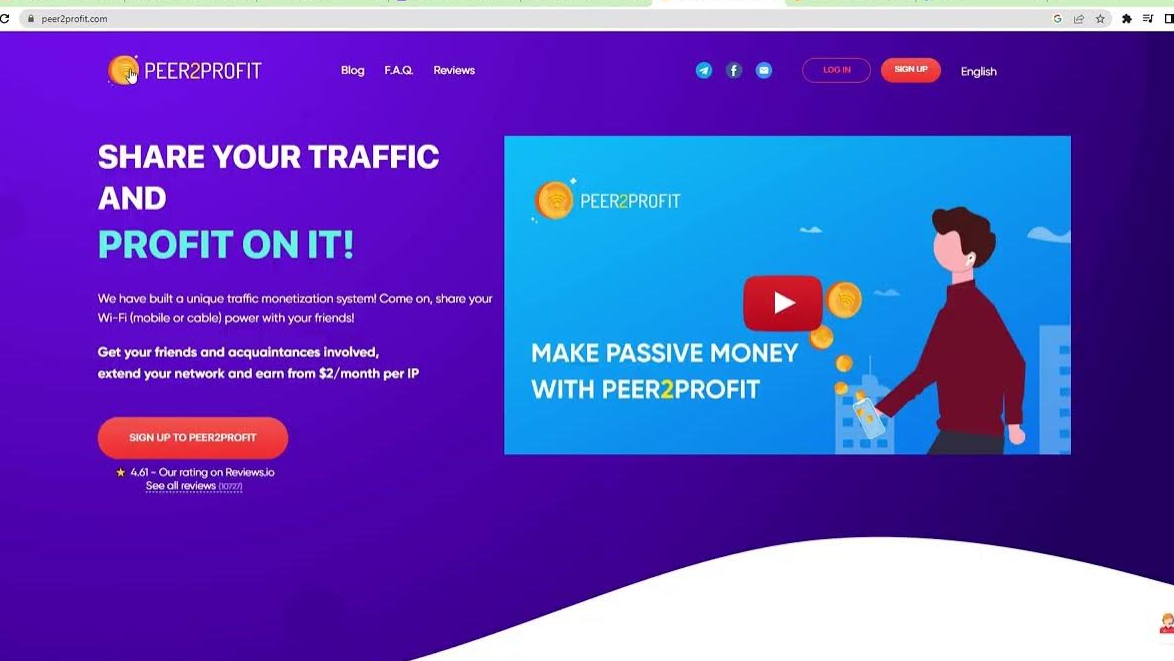 Peer2Profit – Get Paid for Shared IP and Traffic